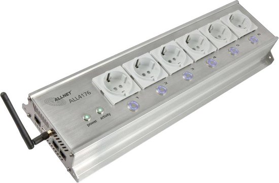 Allnet 6-Outlet Power Strip with Meter
