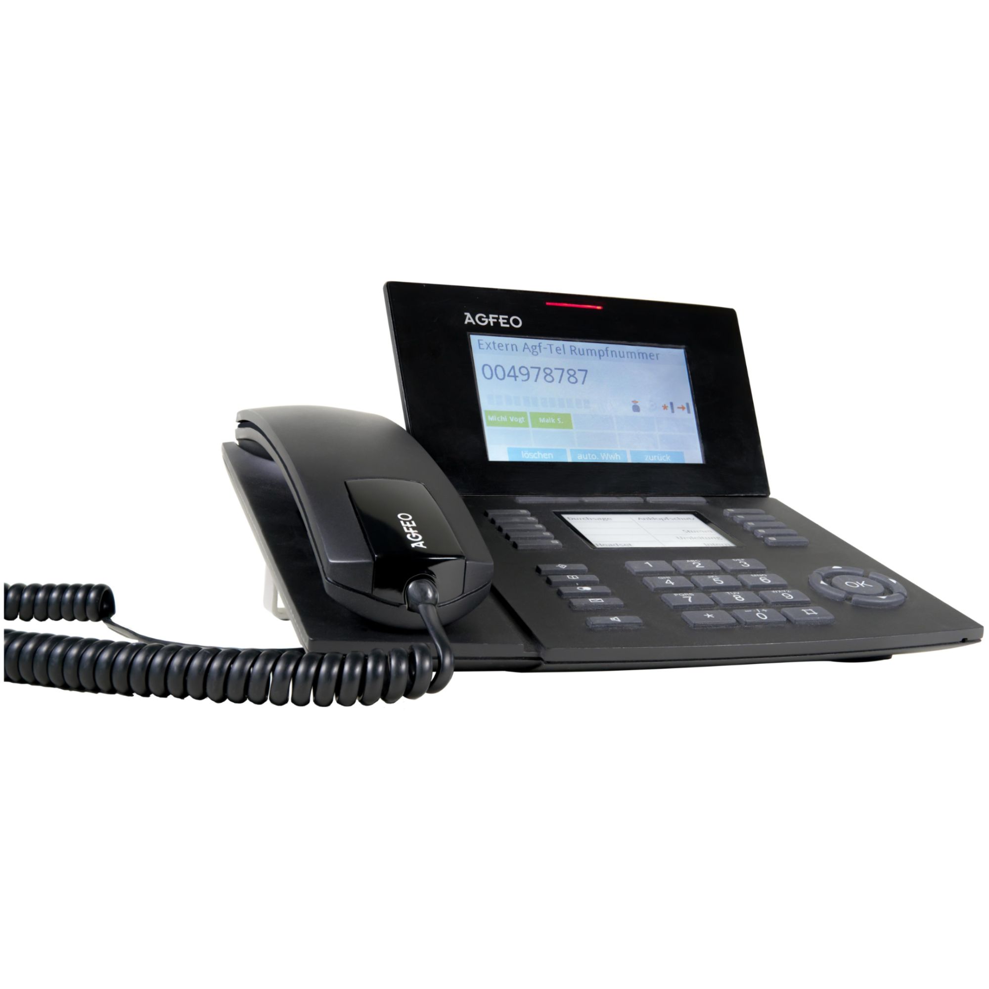 AGFEO ST 56 IP Fixed Phone, Black