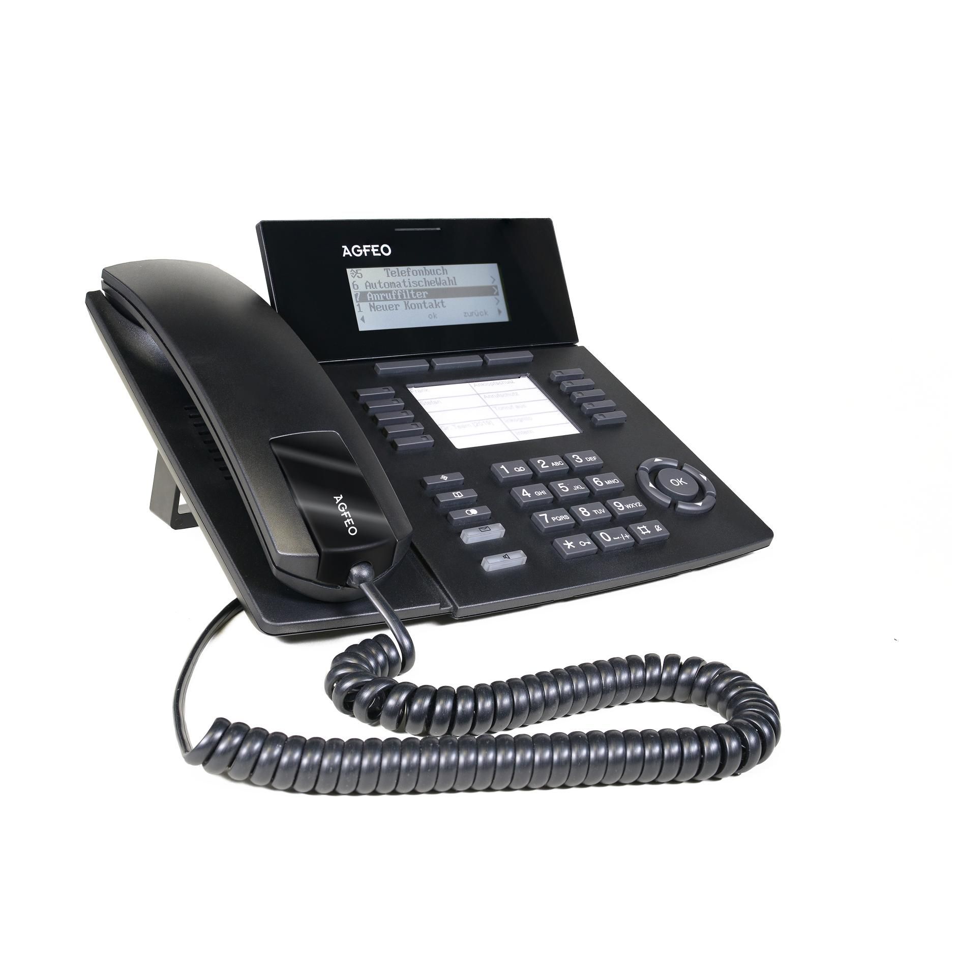 AGFEO ST 53 IP Fixed Phone, Black
