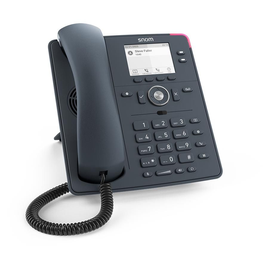 Snom D150 Fixed Phone, 2-Line TFT Display, Gray