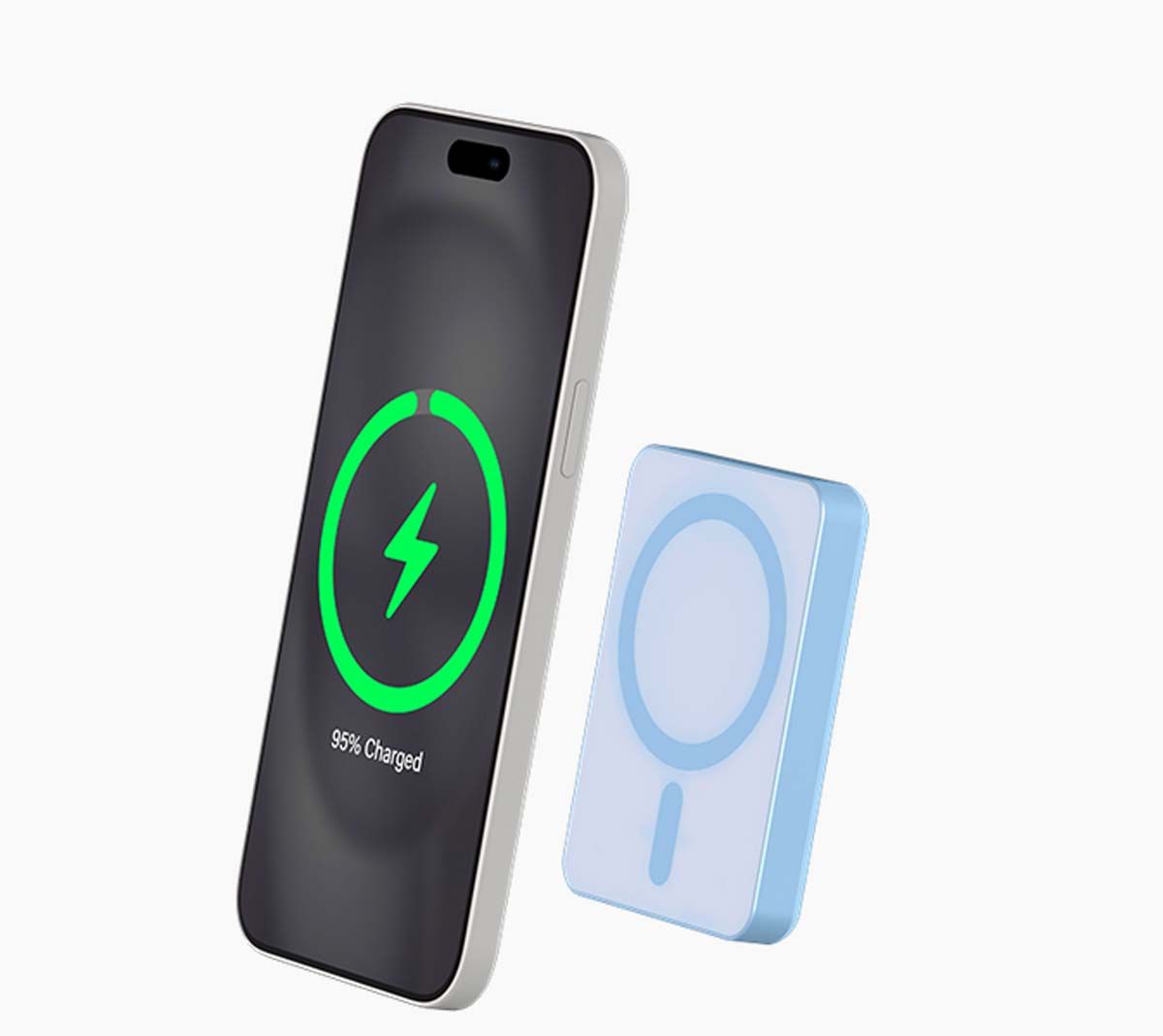 Bigben Force Power Wireless Power Bank - 5000mAh, 15W, Qi, Life Warranty - Lithium-ion/Lithium-polymer, 24-pin USB-C