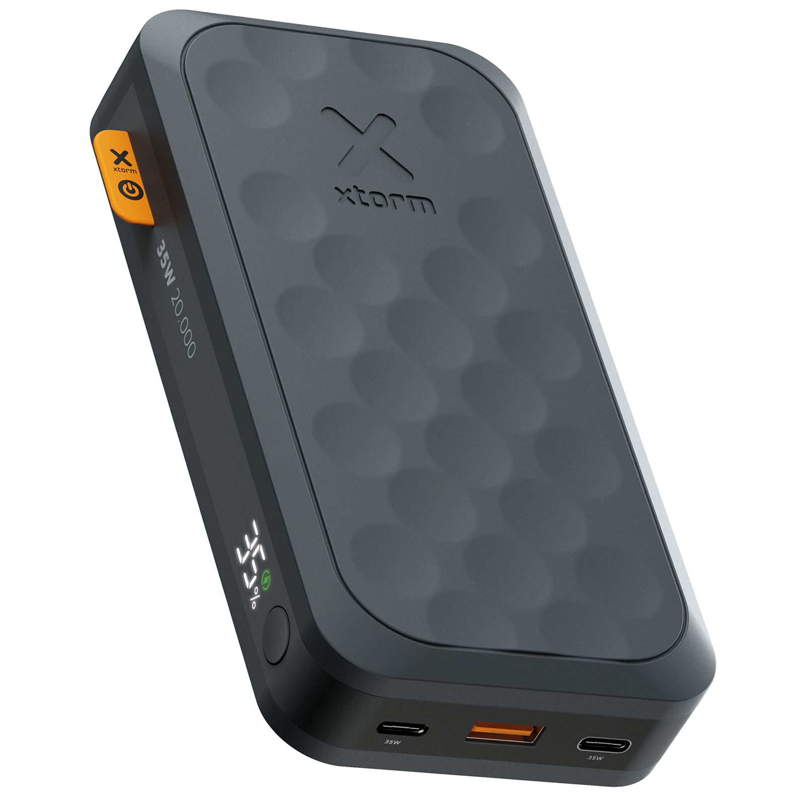 Xtorm Fuel Series 5 Power Bank, 20,000 mAh, USB-A/USB-C, PD 35W, Digital Display, Black
