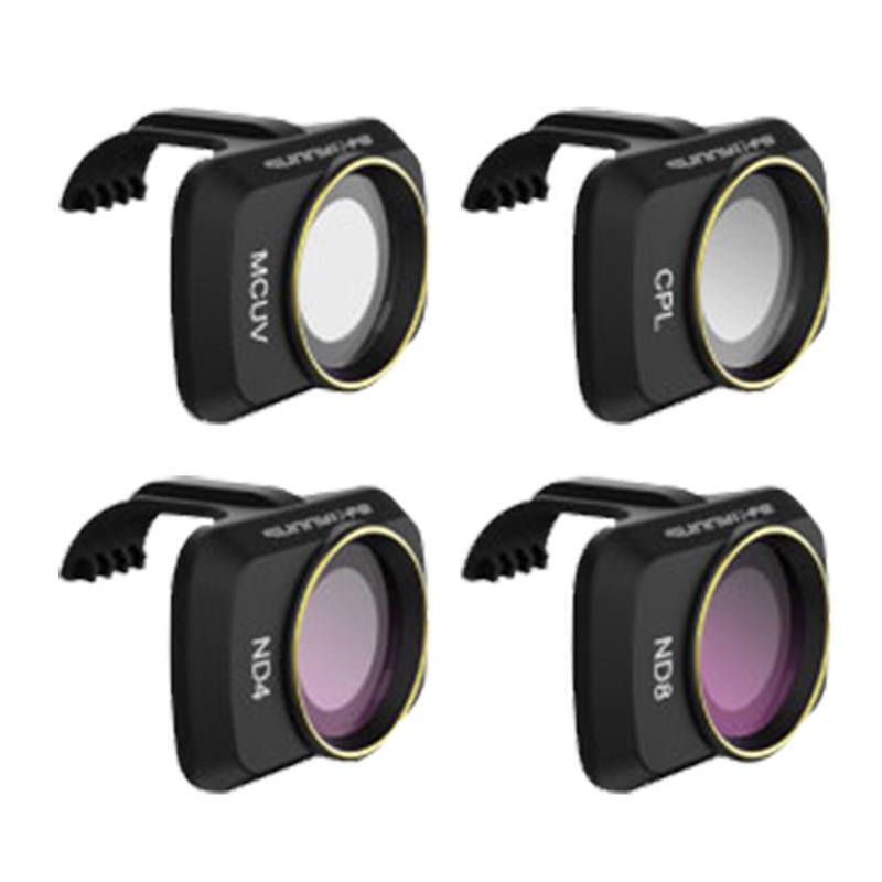 Ensemble de 4 filtres UV CPL ND 4/8 Sunnylife pour DJI Mini 2 (MM-FI9257)