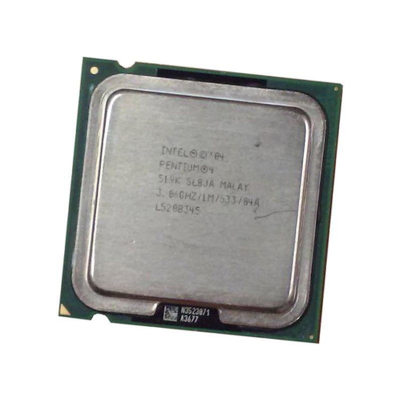 Procesador Intel Pentium 4 (519K, 3.067 GHz, socket LGA775, 1 MB de caché L2, 533 MHz FSB)