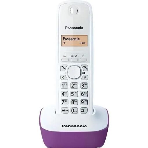 Panasonic KX-TG1611FRF - Téléphone sans fil avec ID d'appelant - DECTGAP - violet