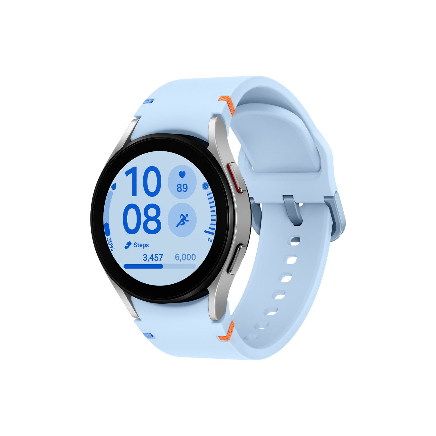 Samsung Galaxy Watch FE - 1.2-inch AMOLED, 40mm, Digital, Touchscreen, Silver, WiFi, GPS (Satellite)