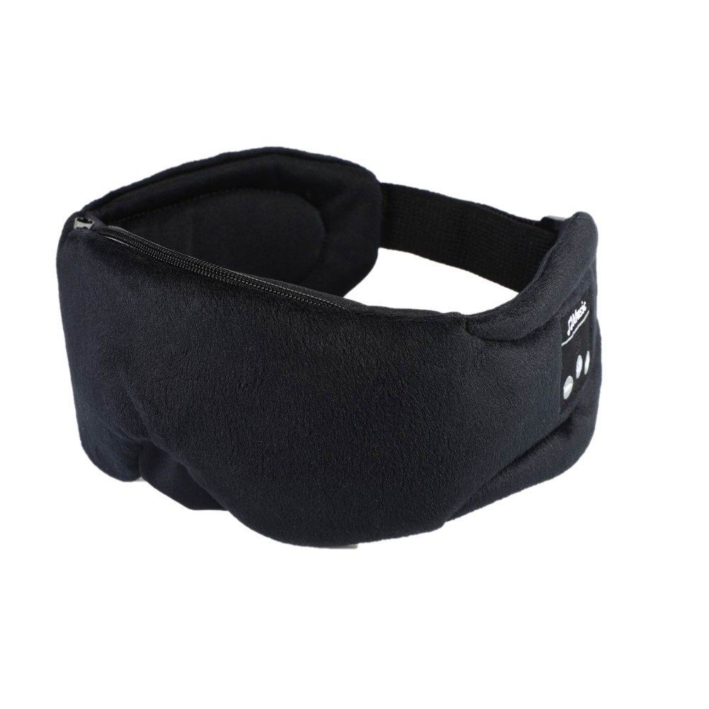 Masque de sommeil avec écouteurs Bluetooth 5.0 Noir
