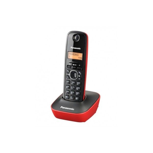 Panasonic TG1611 Dect Phone - Black Red