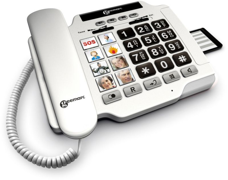 Geemarc Wired Phone Photophone 100 White