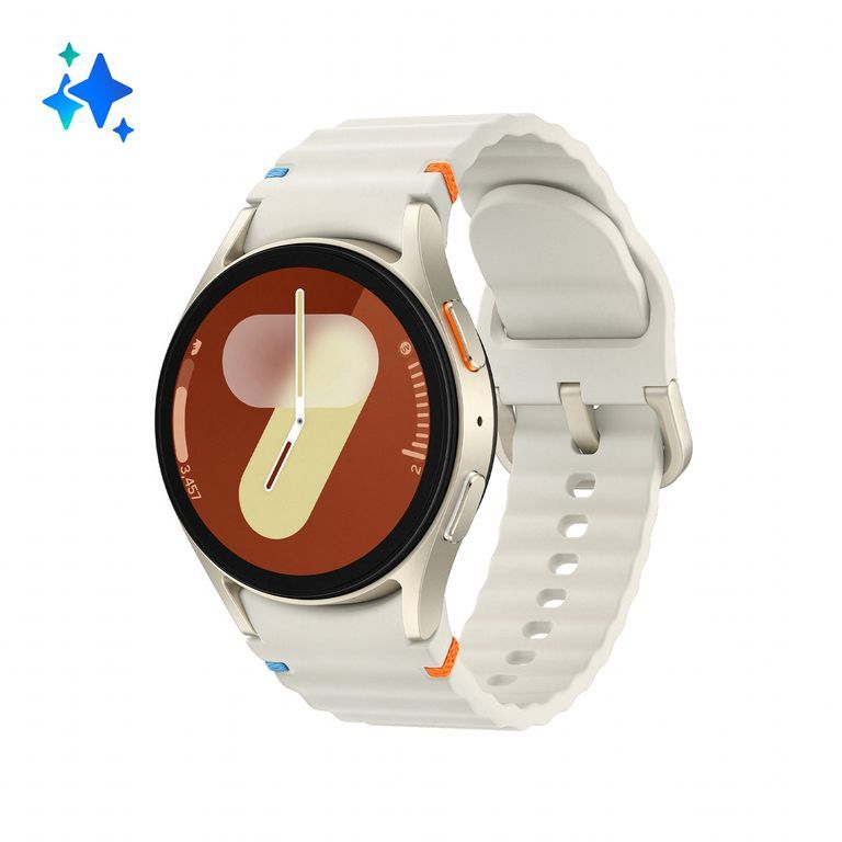 Samsung Galaxy Watch7 - 1.3-inch AMOLED Digital Watch, 40mm, Cream Band, WiFi GPS