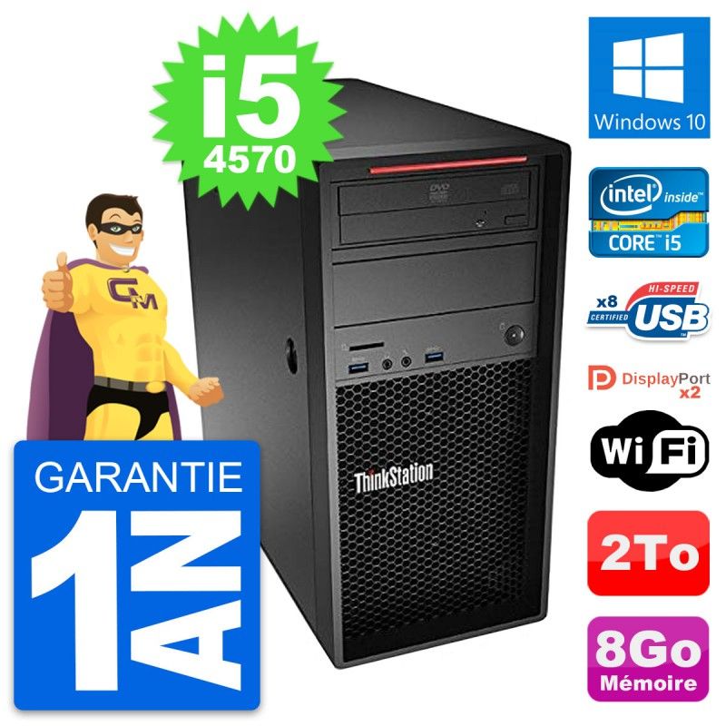 Lenovo ThinkStation P300 Core i5-4570 8GB RAM 2TB HDD Windows 10 WiFi