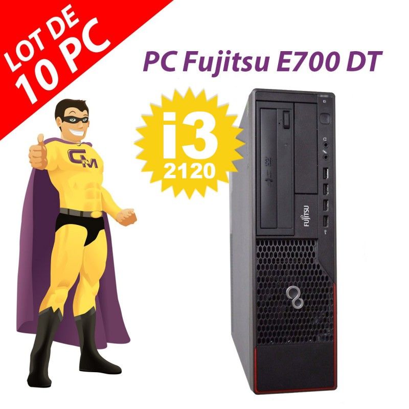 Fujitsu Esprimo E700 DT - 10x Intel i3-2120 4GB RAM, 250GB HDD, Windows 10