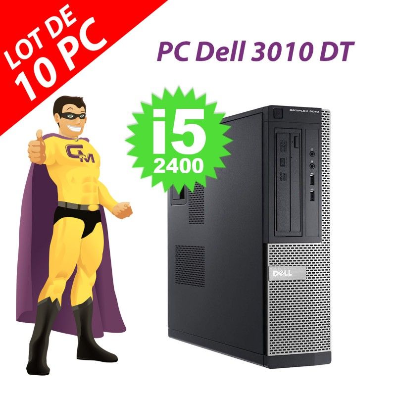 Dell OptiPlex 3010 DT Desktop PC (Intel Core i5-2400, 4GB RAM, 250GB HDD, Windows 10)