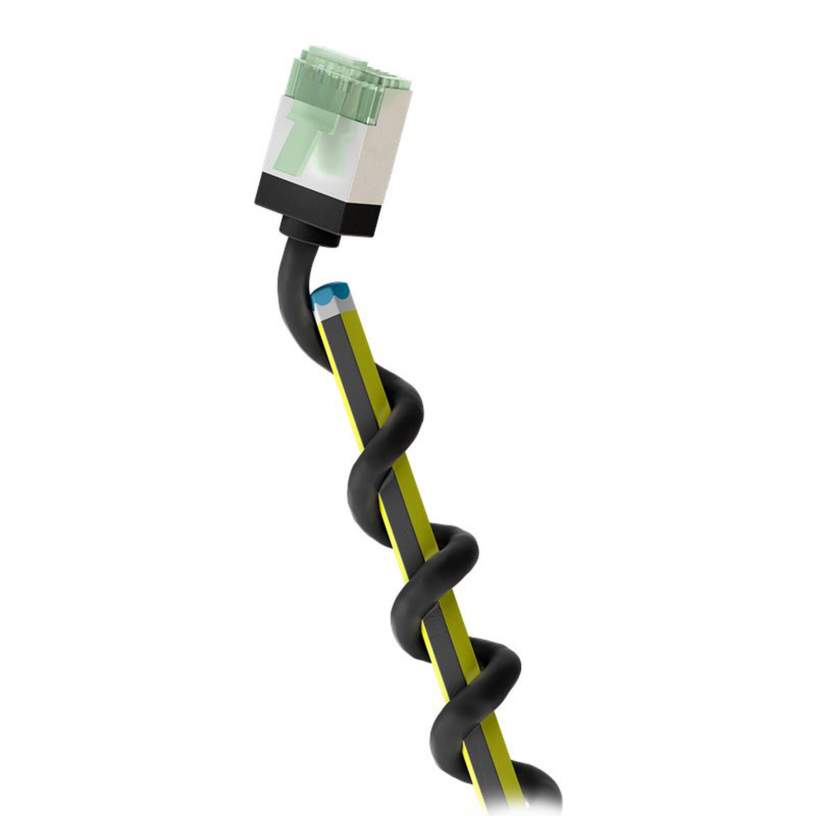 Goobay RJ45 Slim Cat 8.1 U/FTP Cable 5 m (Black) 