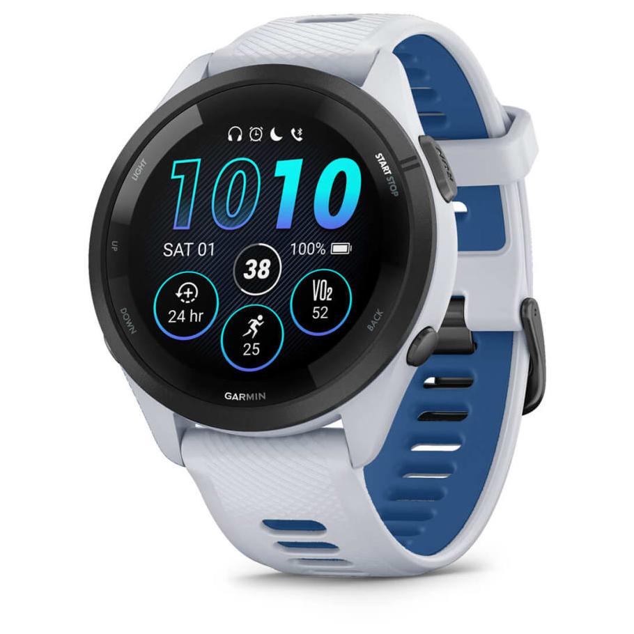 Garmin Forerunner 265 - Reloj Deportivo GPS con Pantalla AMOLED de 46 mm - Negro y Blanco