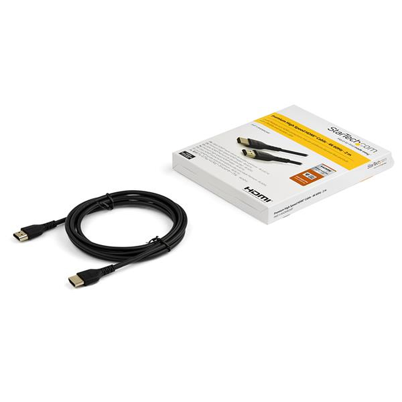 StarTech.com 4K 60 Hz HDMI Cable with Ethernet - Premium - 2 m
