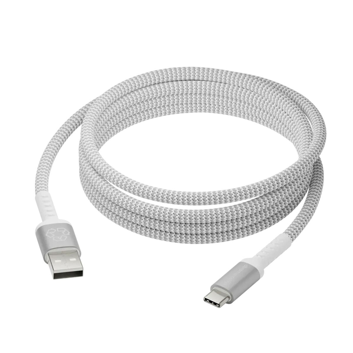dbramante1928 Re-Charge USB-A to USB-C Tressed Charge Cable 2.5 Meters White