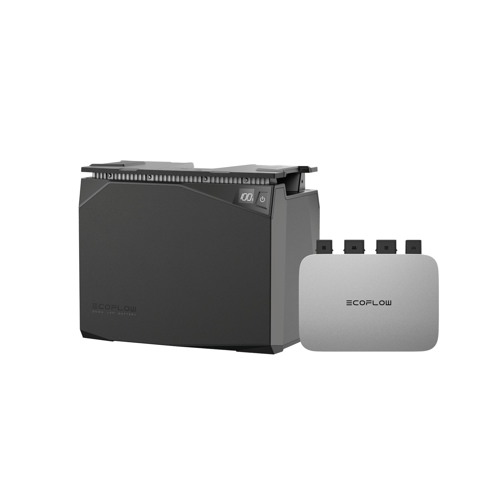 EcoFlow Waterproof Solar Kit with 2kWh Battery + Powerstream Micro-Inverter and Connection Cable