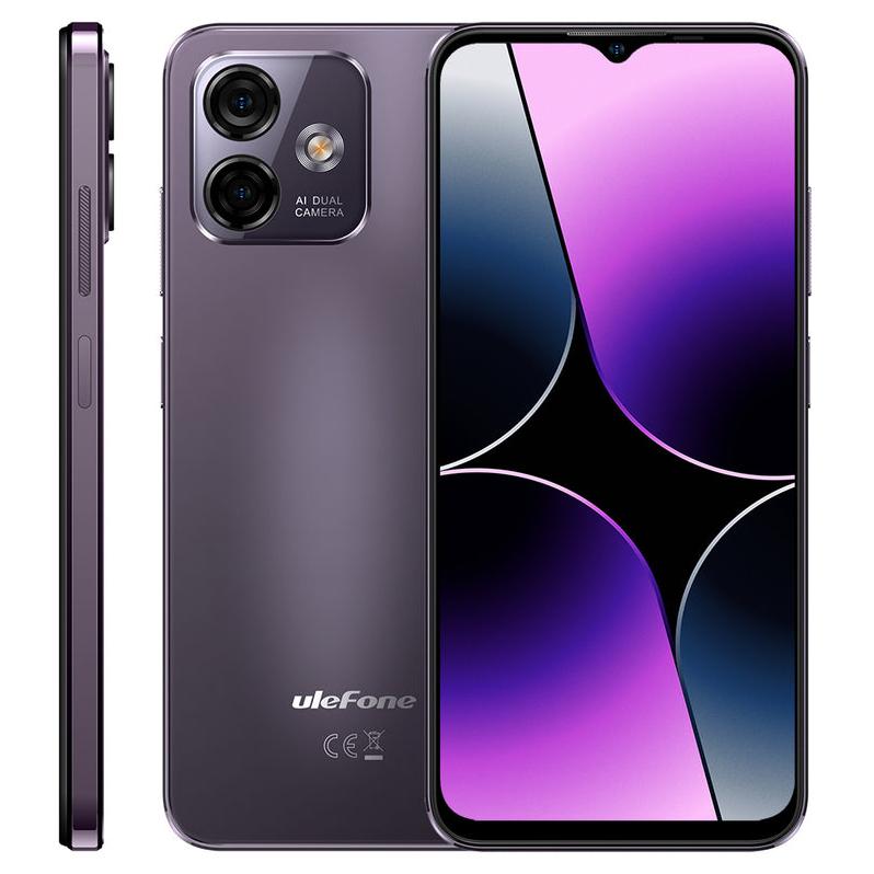 Ulefone Note 16 Pro - 6.52" Dual SIM, Android 13, 8GB RAM, 256GB, 4400mAh Battery, Violet
