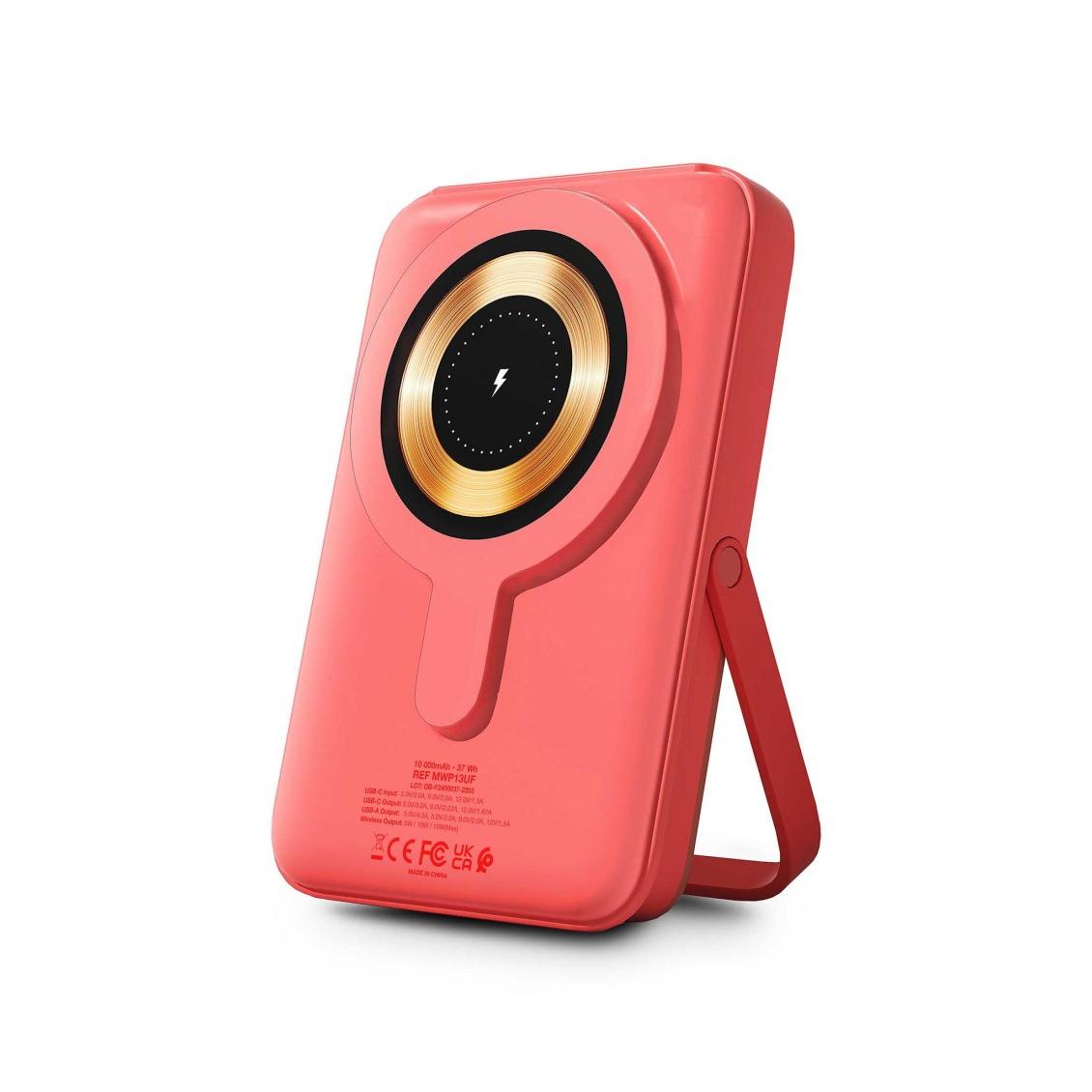 Urban Factory Magsne Power 10,000mAh Wireless Rechargeable Battery - Coral