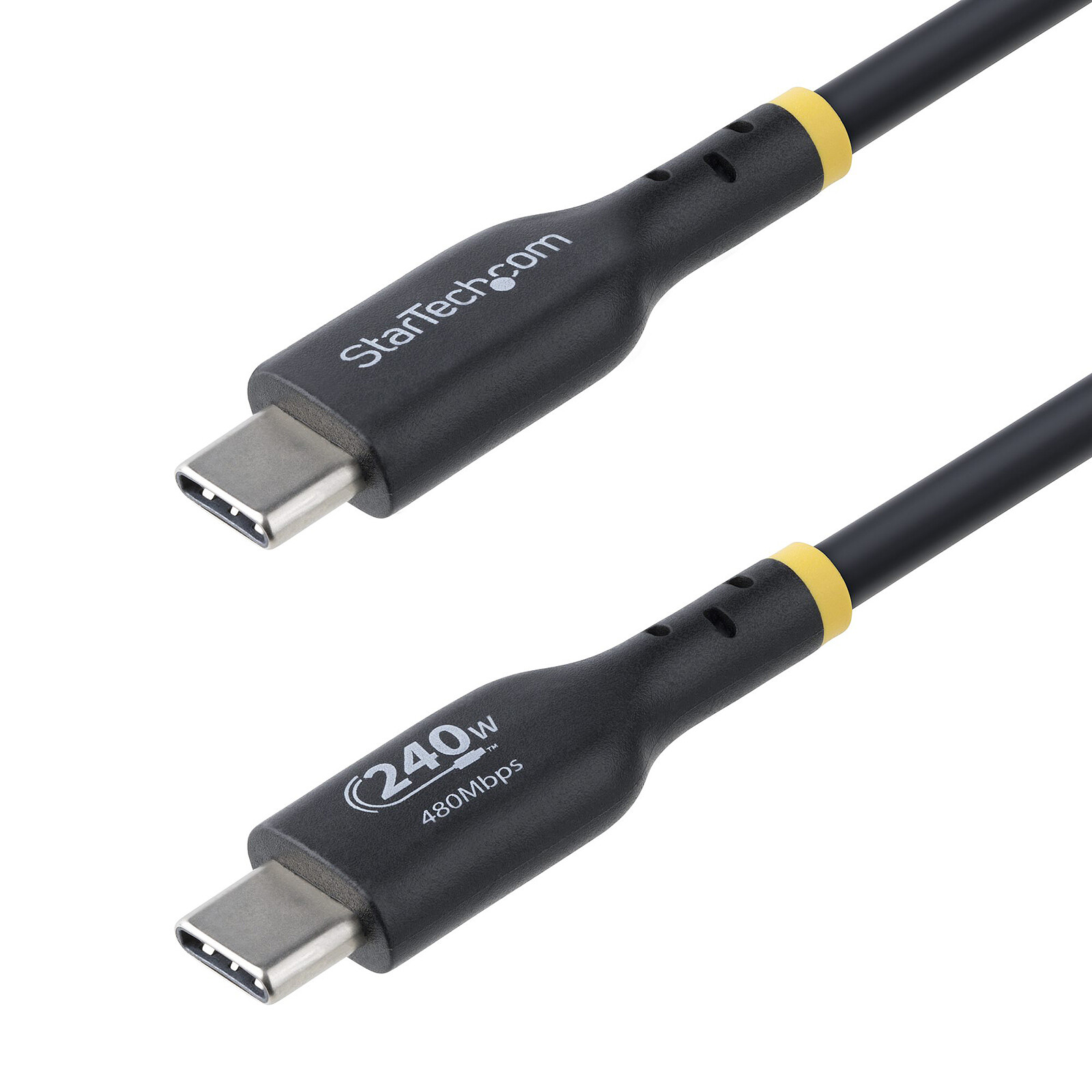 Cable USB-C a USB-C 2.0 StarTech.com - 240W 5A PD EPR - 2 m - Negro