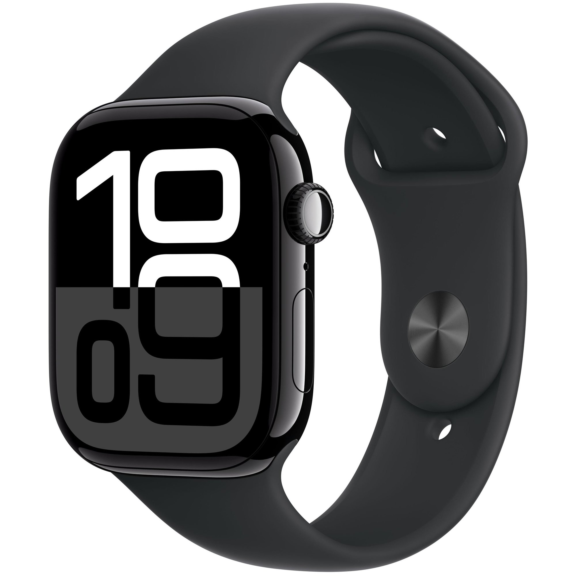 Apple Watch Series 10 GPS (2024) Aluminium Case 46mm Jet Black with Sport Band M/L