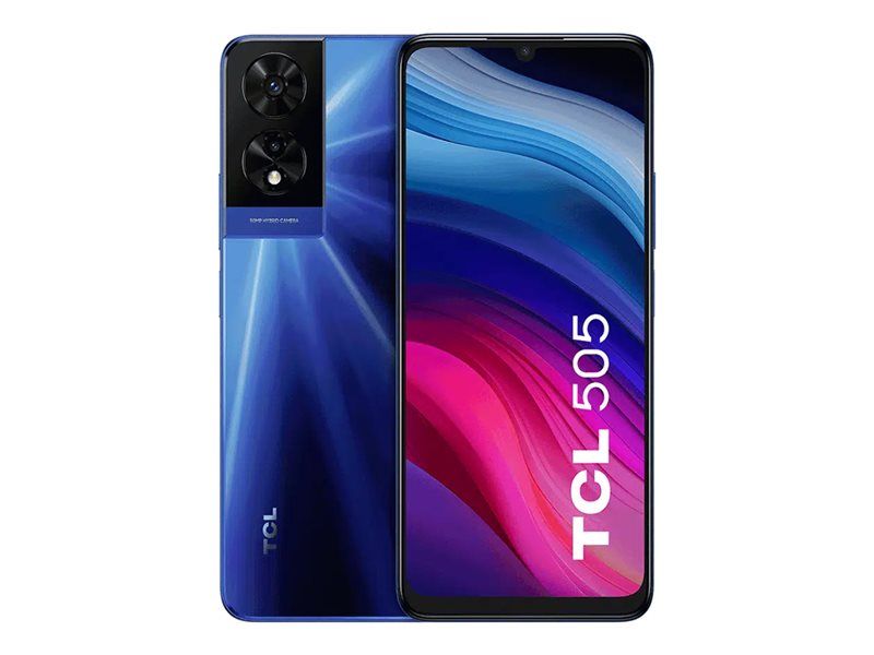 TCL 6.75" Double SIM, 6GB RAM, 256GB Storage, 50MP Camera, Android 14 Smartphone - Blue