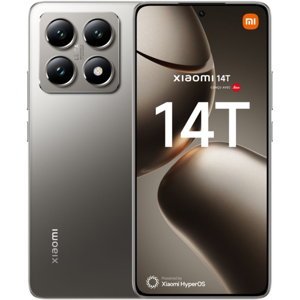 Xiaomi 14T 5G Dual-SIM Smartphone, 256GB, Titan Grey