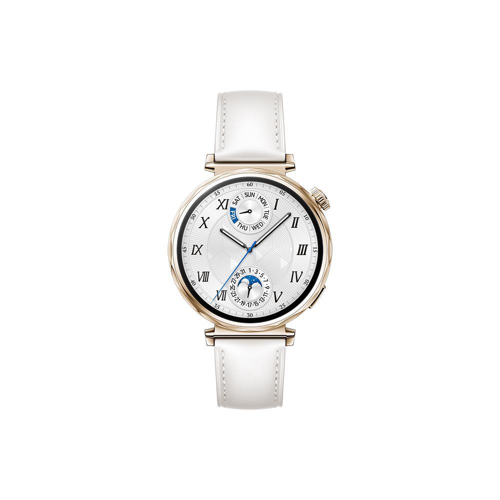 Huawei Watch GT 5 41 mm Reloj Inteligente, Banda de Cuero Blanca