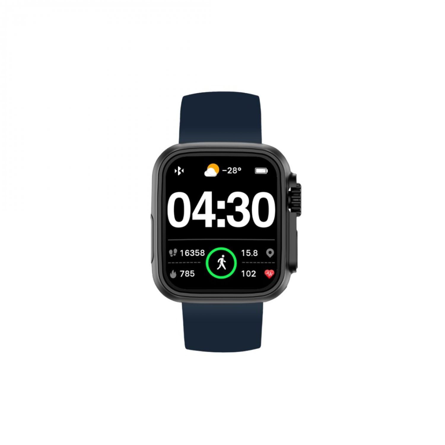 RADIANT Smartwatch, 36mm, Black Silicone Strap