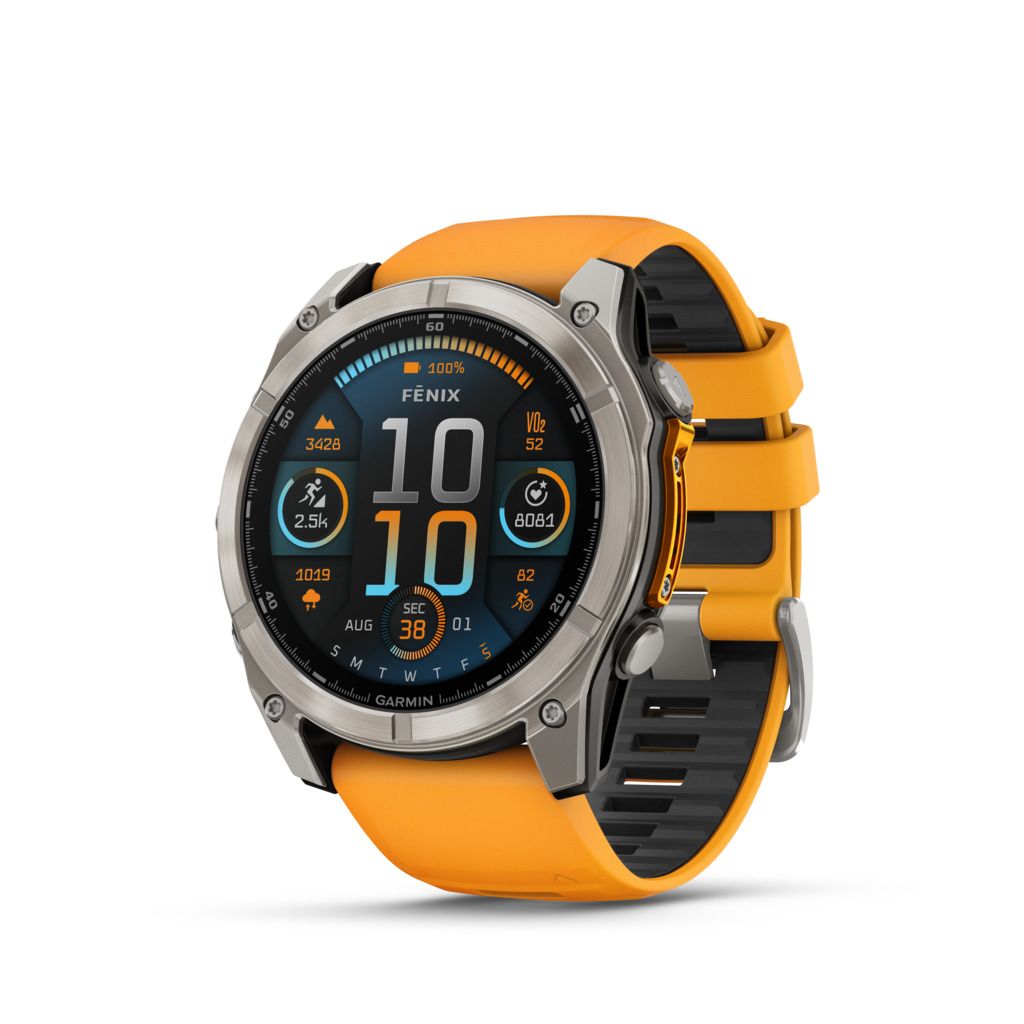 Garmin Fenix 8 Saphir AMOLED Titane 51 mm Gris Graphite
