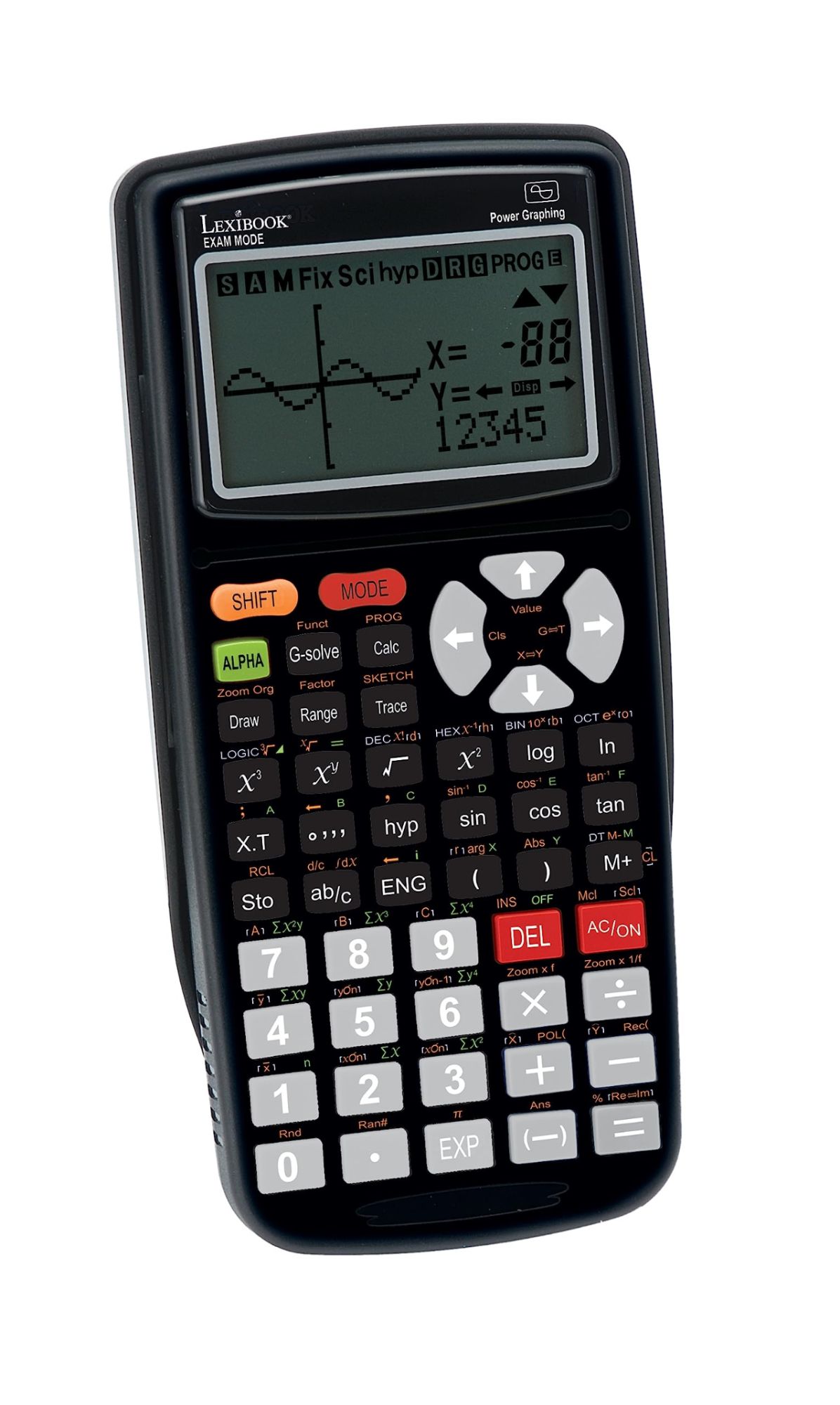 Lexibook Graphical Calculator, Exam Mode, French Instructions