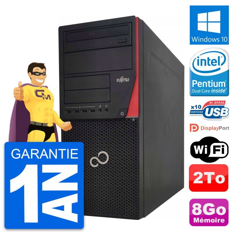 Fujitsu Esprimo P920 Desktop PC - Intel Core i3-4170, 8GB RAM, 2TB HDD, Windows 10, WiFi