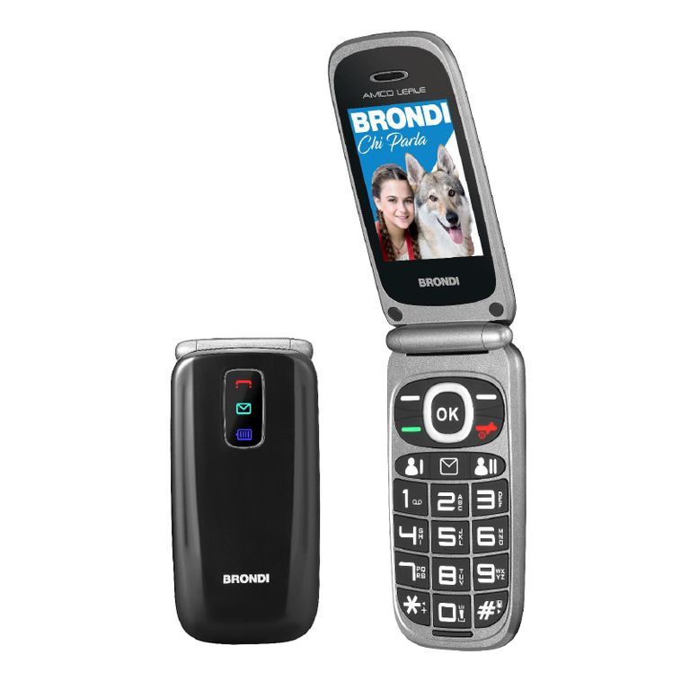 Teléfono Brondi AMICO Leale 2.4' - Negro