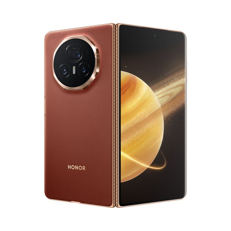Honor Magic V3 5G Dual-SIM Smartphone, 12GB RAM + 512GB, Reddish Brown