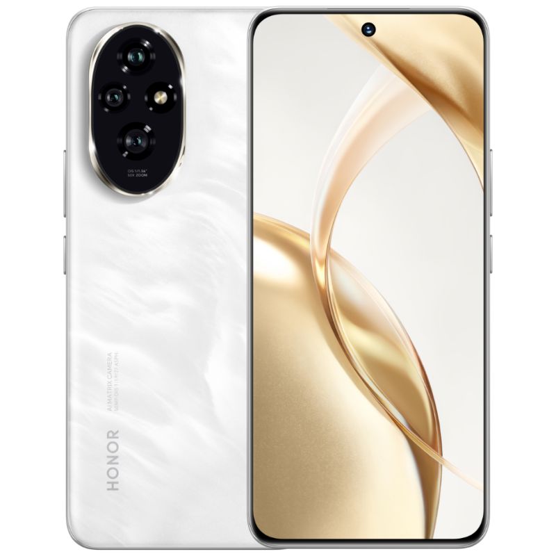 Honor 200 5G - 12GB RAM, 256GB Storage, 6.7-inch OLED, 50MP Cameras (White Moonlight)