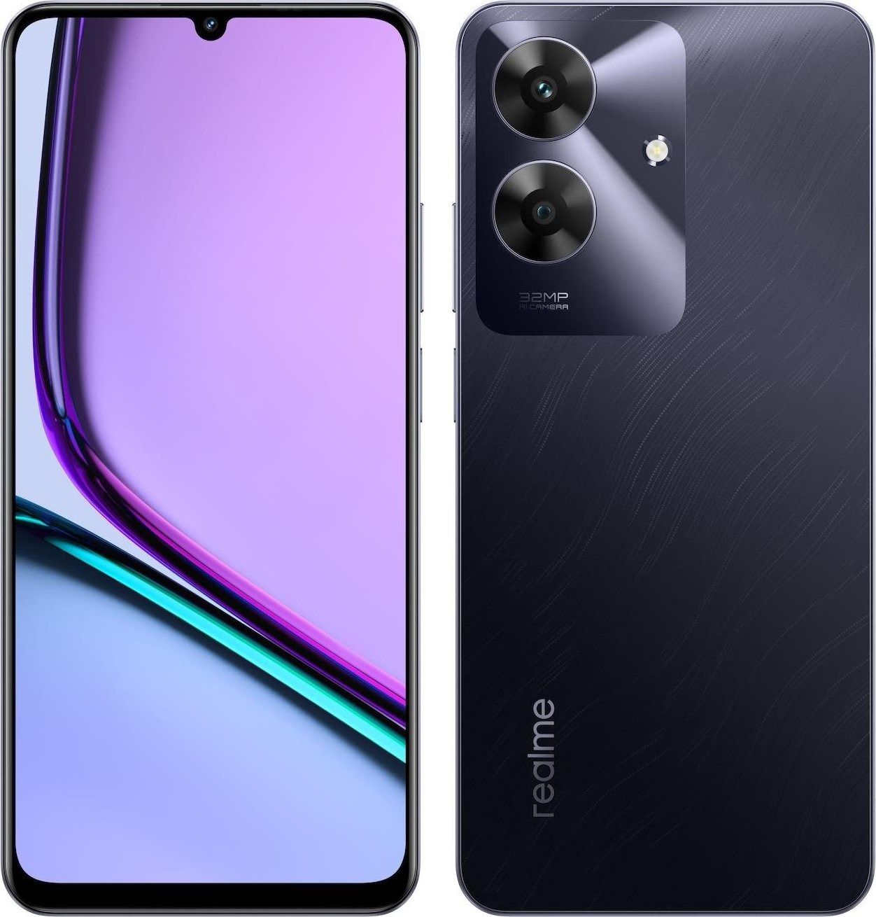 Realme Note 60 Dual SIM (4GB RAM, 128GB Storage) - Black