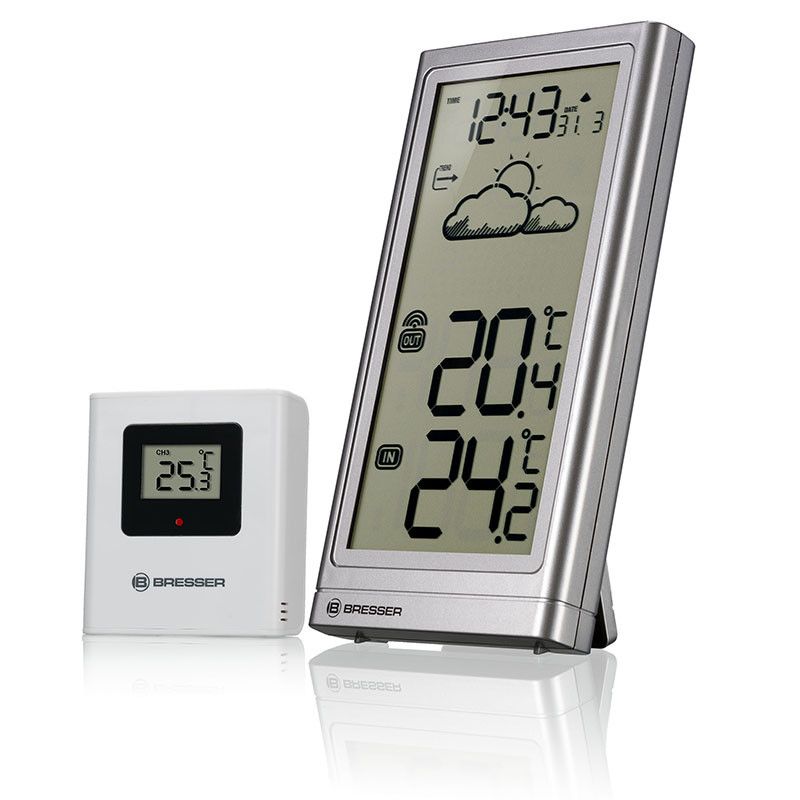 Bresser Weather Station Meteo Temp Silver 7004200HZI000