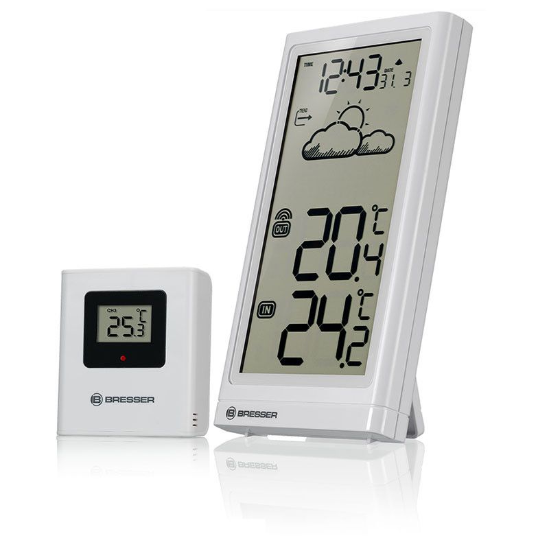 Bresser Rc Weather Station Meteo Temp White