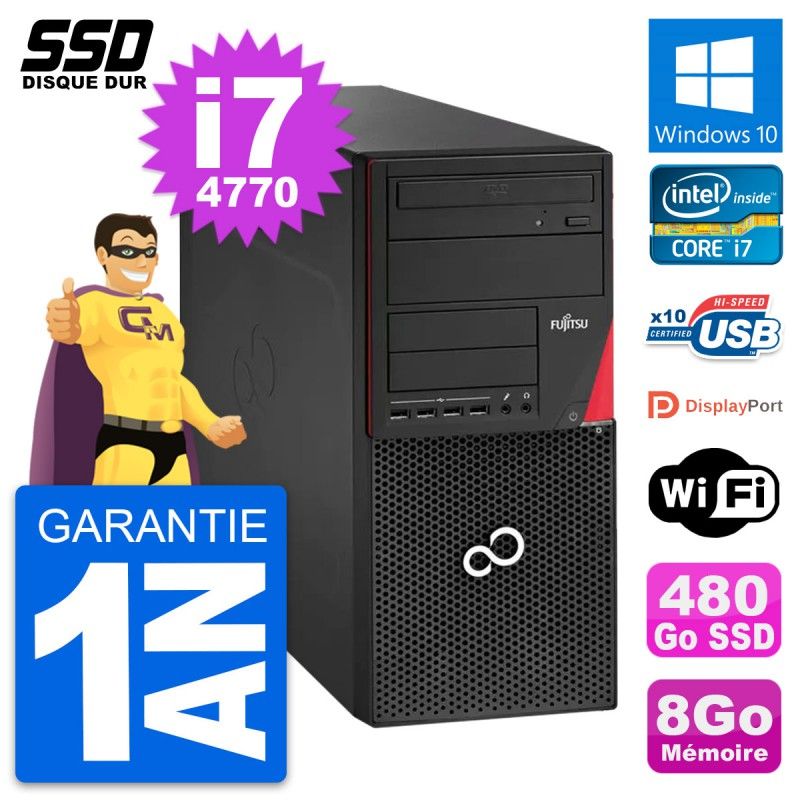 Fujitsu Esprimo P920 Intel i7-4770 8GB RAM 480GB SSD Windows 10