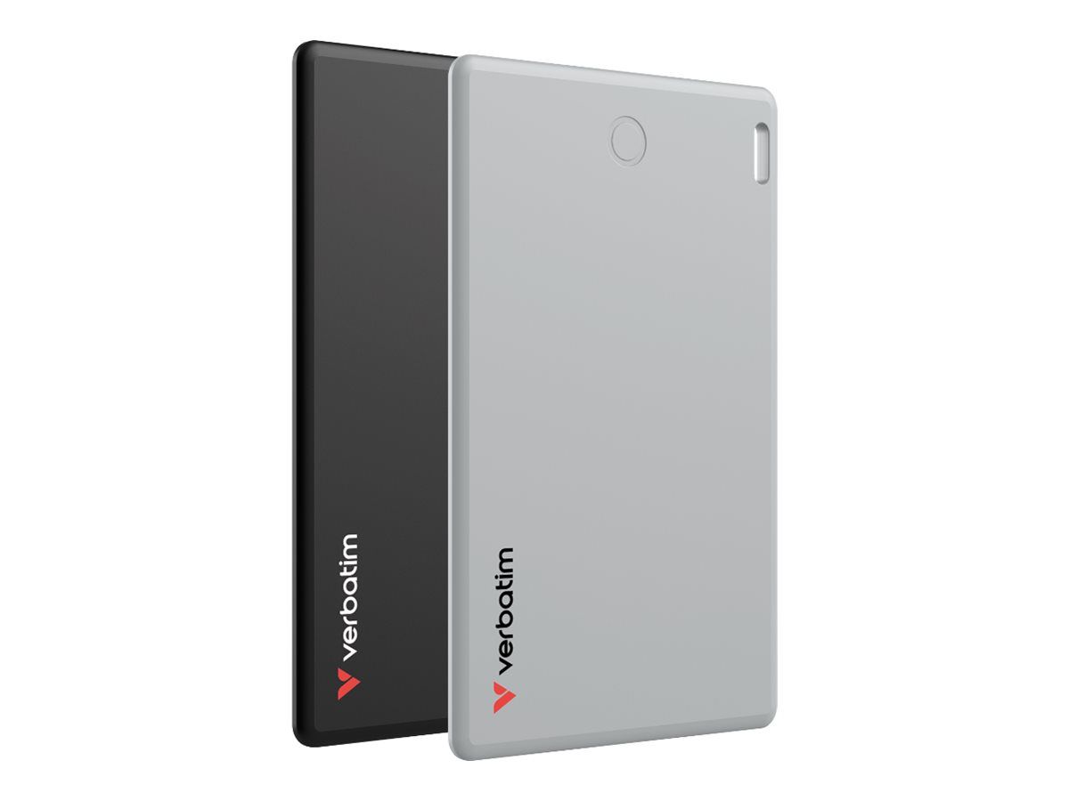 Verbatim My Finder - Etiqueta anti-pérdida Bluetooth para teléfono móvil, tableta - Negro, Plata (paquete de 2)