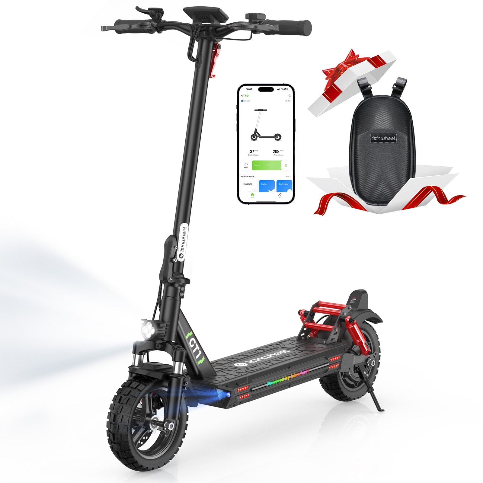 isinwheel GT1 Trottinette électrique tout terrain 800W - GT1