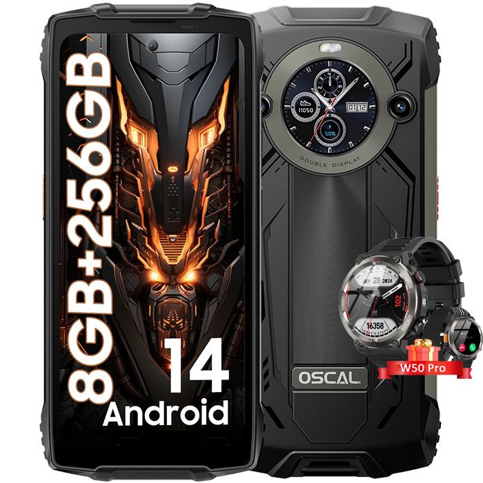 Teléfono Móvil Blackview W50 Pro Resistente con Pantallas Duplas