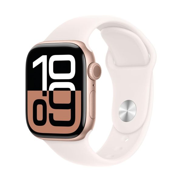 Apple Watch Serie 10, 42mm, Pantalla Digital OLED, Oro Rosa, Wifi GPS (Satélite)