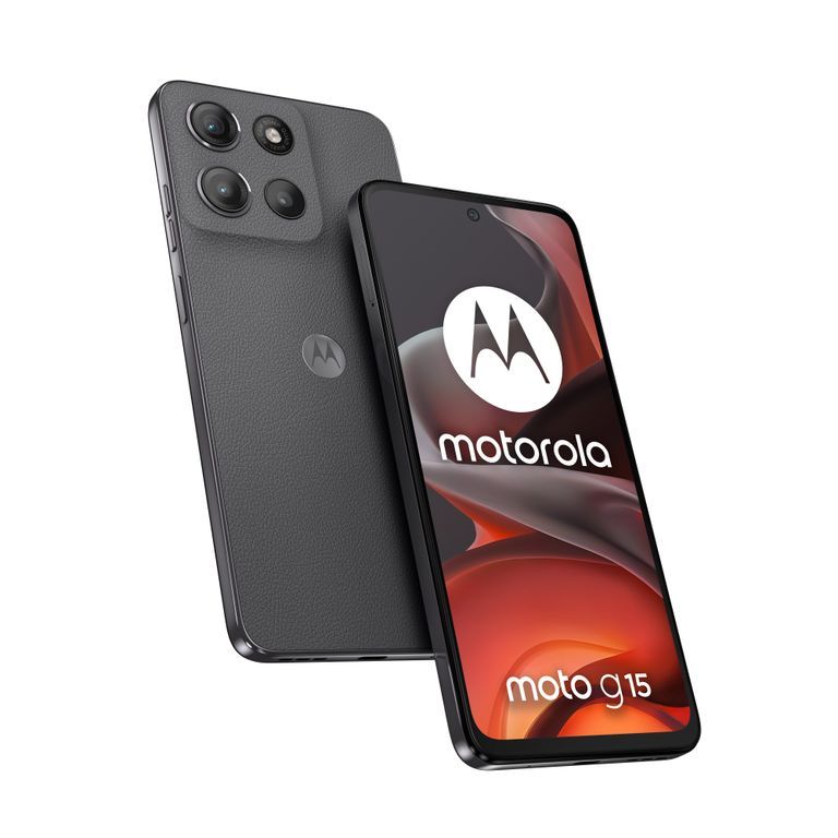 Motorola moto g15 - 6.72" Double SIM, Android 15, 4G, USB Type-C, 8GB RAM, 256GB Storage, 5200mAh Battery, Gray