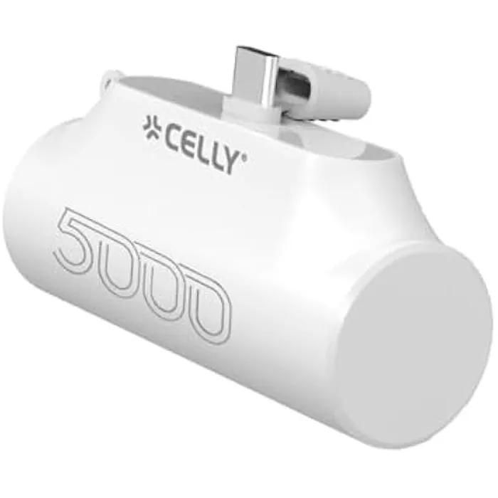 Batería portátil Celly PBC5000WH - 5000 mAh - Blanco