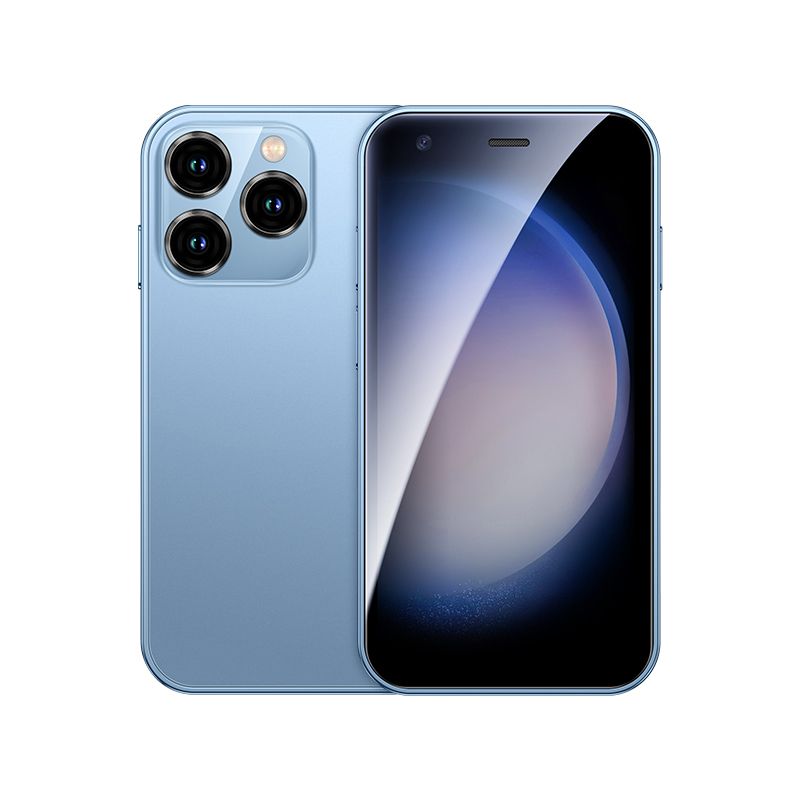 SOYES XS15 Mini Smartphone - 3.0 Inch Display, Android 8.1, 2GB RAM, 16GB ROM, Dual SIM, Play Store, 3G, Blue