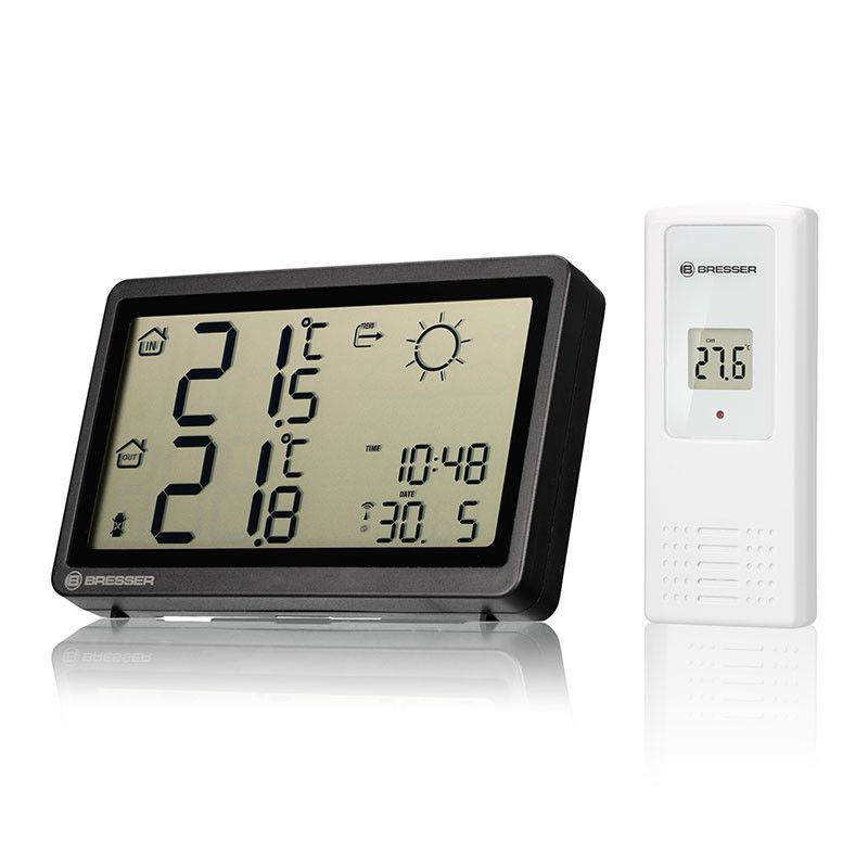 Bresser Weather Station Meteo Temp Horizontal Screen 7004220