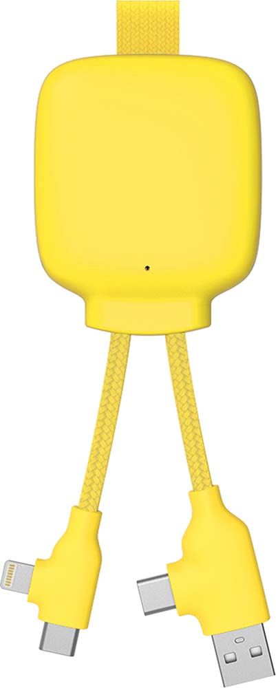 XOOPAR 3000mAh Multiconnector Powerbank with Cable - Yellow