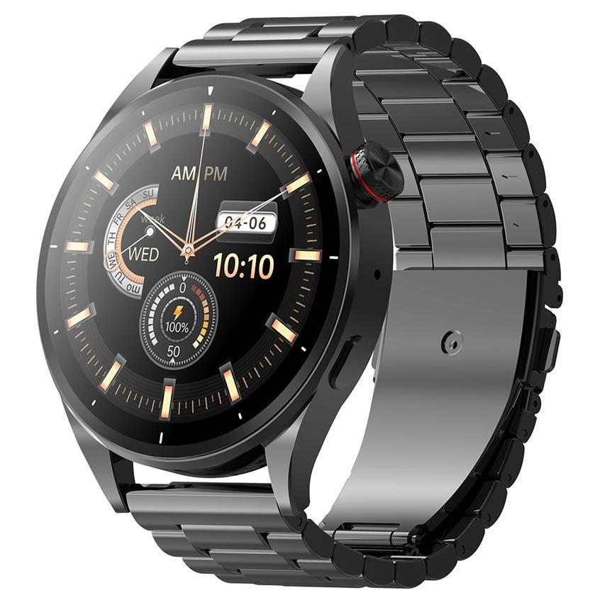 Bigben Connected Maxcom FW66 Iron R - Smartwatch with Metal Bracelet - 1.43" Display - Bluetooth - Black